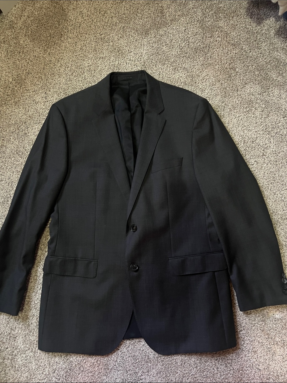 Hugo Boss Men's Black Two-Button Suit Jacket